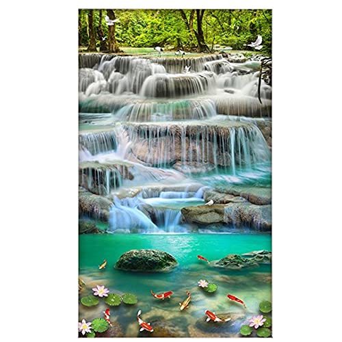 Peinture diamant cascade forêt 40x80cm kit complet broderie
