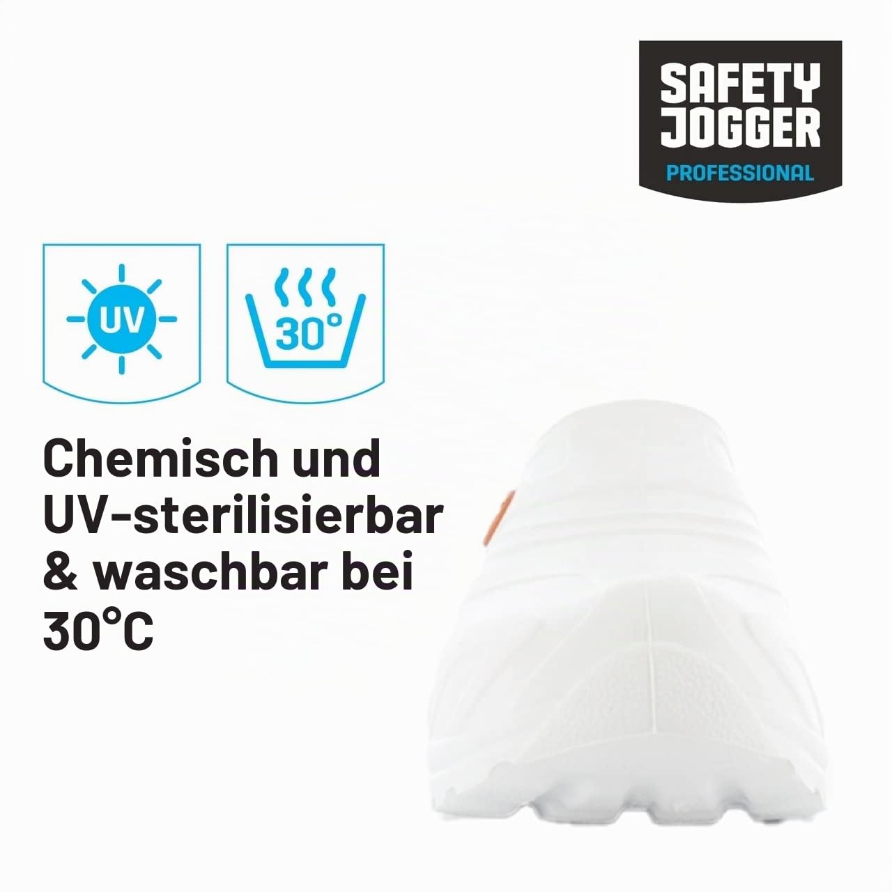 Oxypas Safety Jogger Arbeitsschuhe Damen - Antistatische und rutschfeste Sicherheitsschuhe Herren, Leichter Clog für Medizin, Pflege und Gastro, Antibakteriell