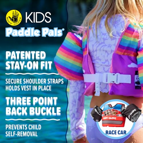 Image of Body Glove Paddle Pals Learn to Swim Life Vest, 33-55 lbs | U.S. Coast Guard approved learn-to-swim aid, Type III child's PFD for recreational boating; perfect for pools, lakes, beaches