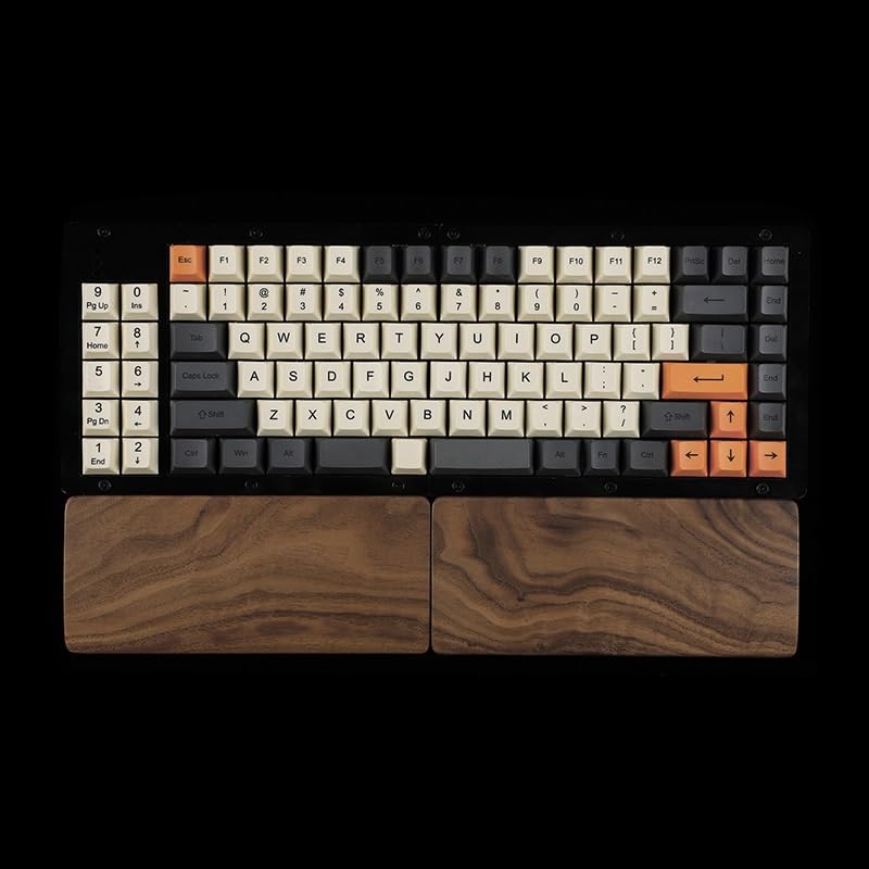 Wrist Rest Zweihand-Tastatur-Handgelenkauflage, Walnussholz-Handgelenkauflage, geeignet for Büro-Lernspiele, bequeme Tastaturauflage Handballenauflage