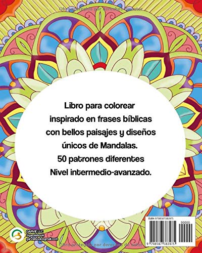 Miniatura 2 de Mi Dios me oirá Subtitulo Versos Bíblicos. Libro para Colorear, 50 páginas de Mandalas para Colorear (Spanish Edition)