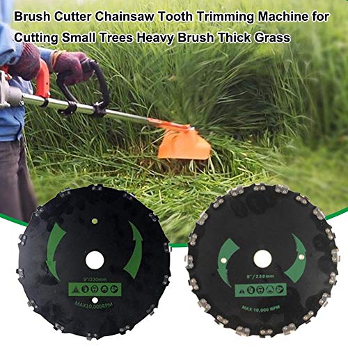 evergremmi Brush Cutter Blade,Brush Cutter Chainsaw Tooth Trimming Machine,Lawn Mower Circular Saw Blade Electric Weeder Accessories for Cutting Small Trees Heavy Brush Thick Grass14/20-Tooth 25.4 mm