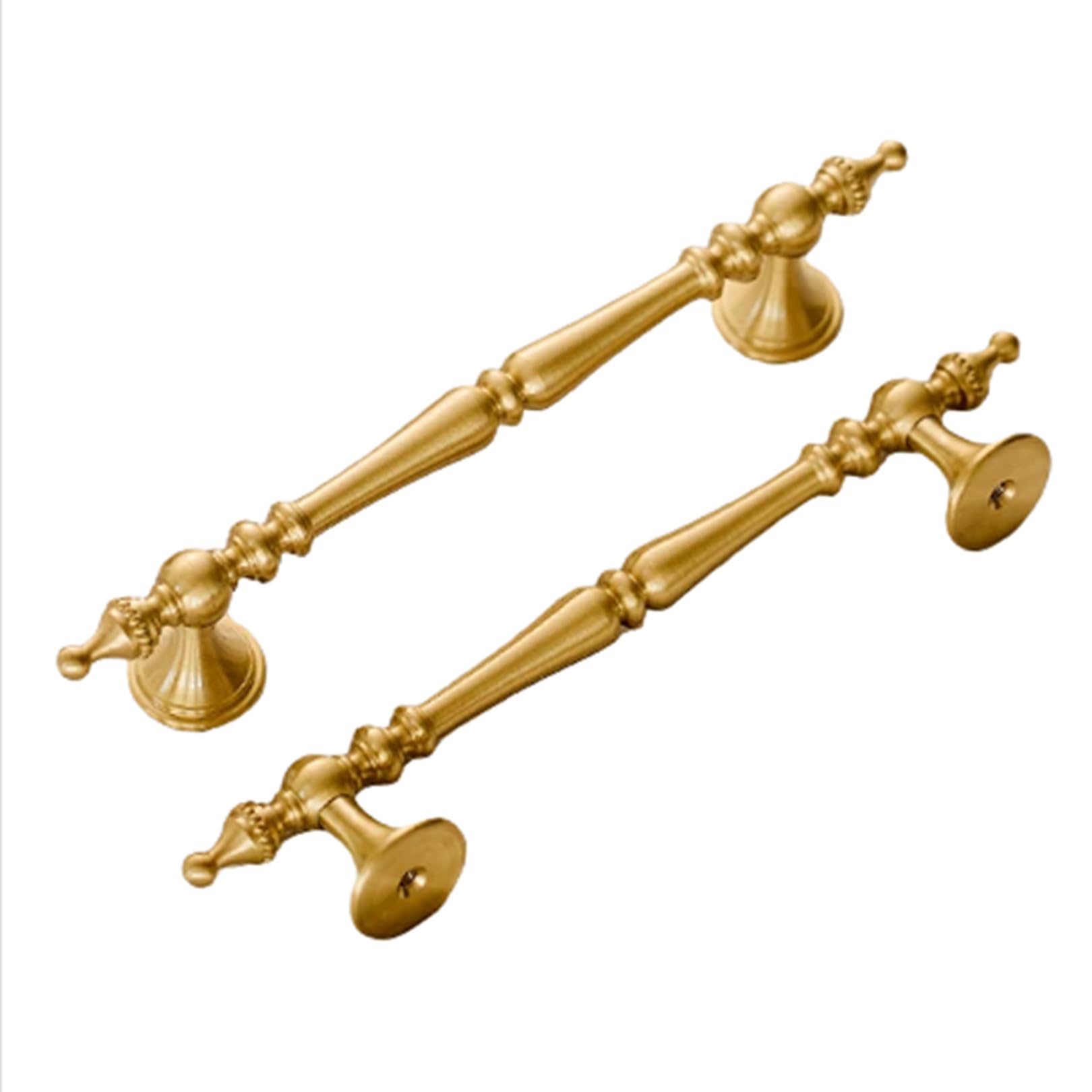 Zcru004 Brushed Copper Brass Furniture Pull Cabinet Handle Drawerhandles Cupboard Handles Kitchen Finger Edge 2 Pieces (Hole Distance 96Mm)