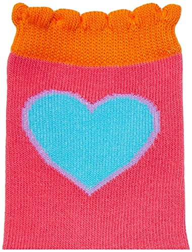 Jefferies Socks Girls' Hearts/daisies/stripes Fashion Crew Socks 6 Pack3