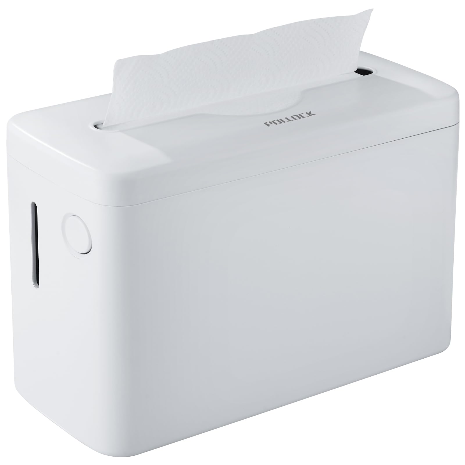 Pollock Paper Towel Dispenser Holder Countertop Commercial,White-L