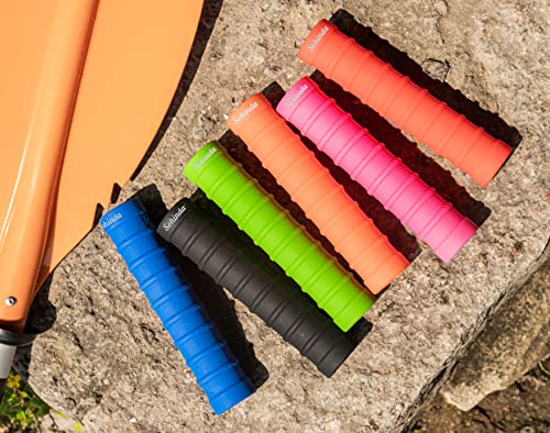 Sohinda Kayak Paddle Grips, Kayaking Accessories No-Slip Grips For Kayak Paddles, Blister Prevention Silicone Paddle Grips, Kayak Accessories For 30Mm/1.18 Inches Diameter Take-Apart Paddles(Pink) #TOP4
