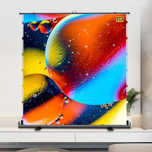 Funda para proyector portátil de 60 pulgadas, pantalla ultra corta para cine en casa y presentaciones de negocios miniatura 1