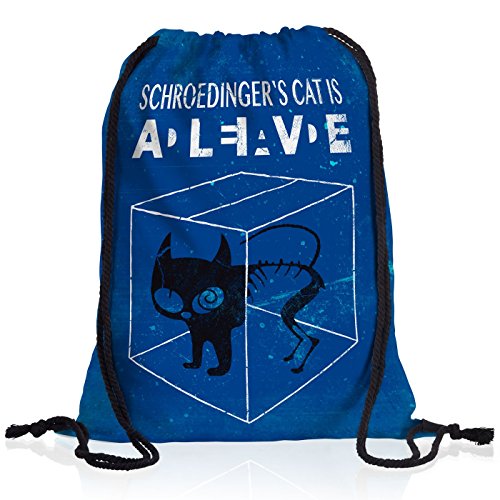 style3 Sheldon Schroedingers Gato Bolsa Mochila Bolsos Unisex gymsac, Mochila Color:Motiv 2