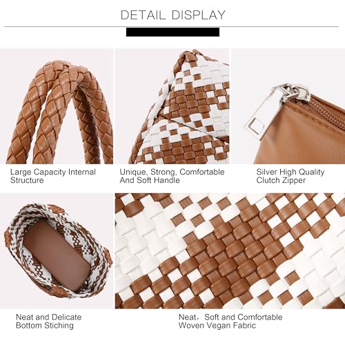 Image of Queenoris Shoulder Bags for Women, Fashion Purses and Handbags Top Handle Vegan Leather Shopper Satchel Large Travel Tote Bag | TOP HANDLE