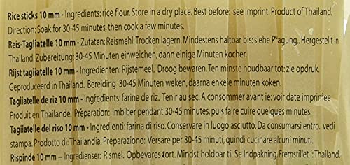 Foto von Farmer - 5mm breite Asia Nudeln - 5er Pack (5 x 400g) - Thai Reisnudeln