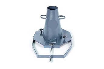 Slump Cone Test Apparatus Set Steel for Cements Concrete Testing Equipment Base and Rod