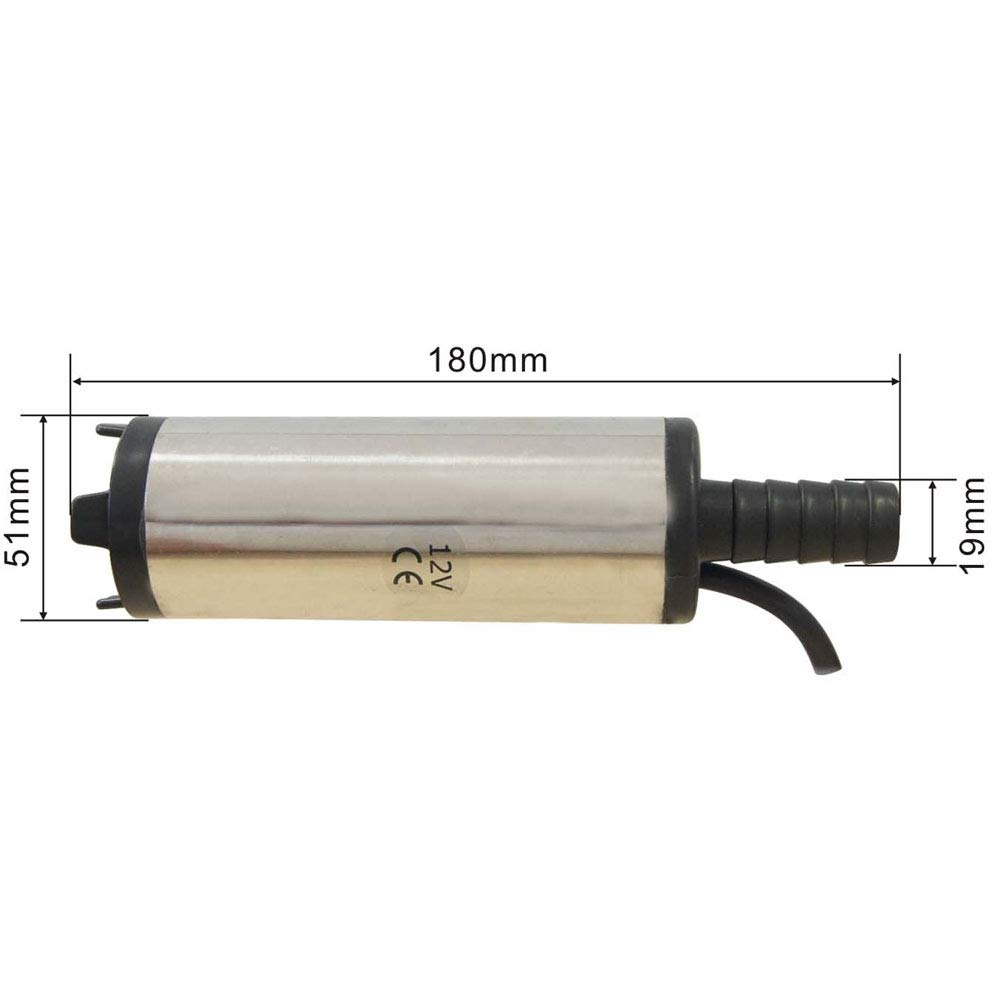 Pompa Trasferimento Carburante 12v Pompa Sommergibile In Acciaio Inossidabile Da 12 V, 38 Mm, Pompa Di Trasferimento Carburante Diesel, Olio E Acqua Per Auto, Pompa | Leroy Merlin Pompa Carburante 12v
