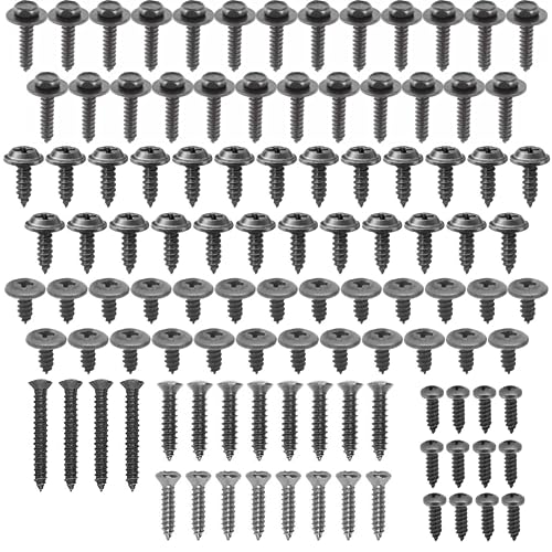 GM 111-Piece Kit de matériel à vis, noir #8 | FITS: Chevrolet, Buick, Oldsmobile, Pontiac, Cadillac, GMC Camions, A. B. C. D. E. F. G. H. J. X. Y Corps