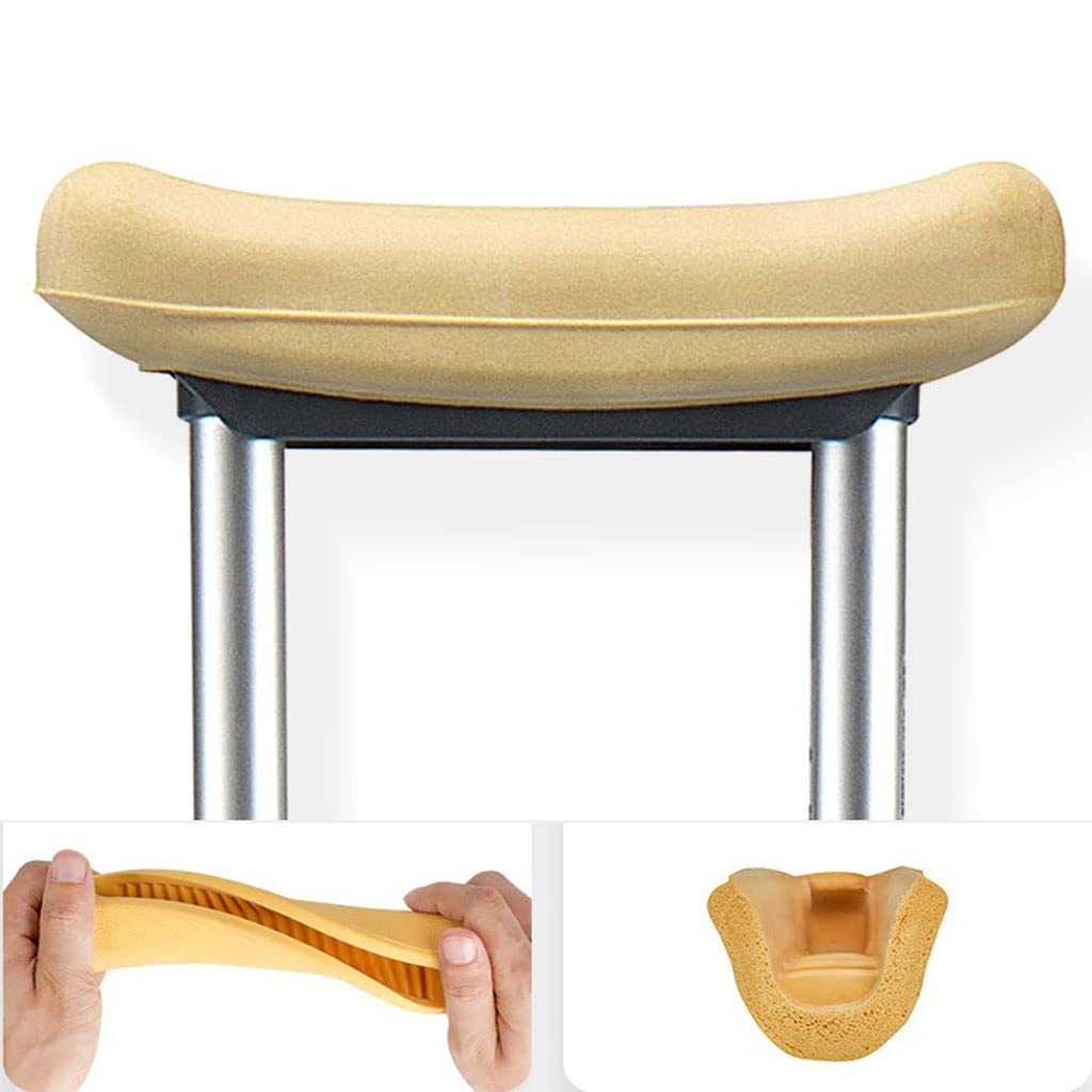 Muletas Dobles de bastón, muletas for Axilas, muletas for fracturas, muletas Antideslizantes for Ancianos y jóvenes, muletas de rehabilitación de Ocho Bastones (Size : 92-112cm)