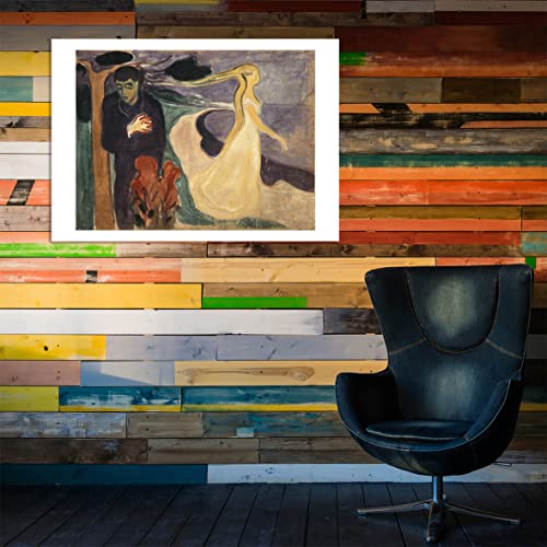 Poster Edvard Munch Séparation grand format déco murale cadre mat salon chambre