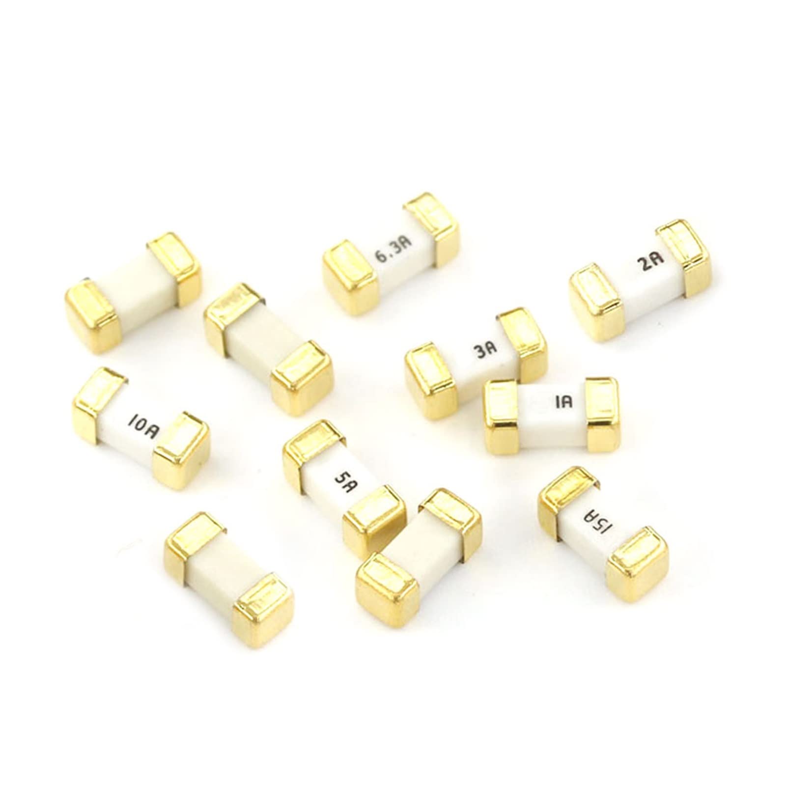 20 unids/lote oro y plata 1808 125V 250V AC 451 SMD fusible de acción rápida 2410 0.1A 0.2A 0.25A 0.315A 0.5A 0.75A 1A 1.5A 2A 2.5A 3A 3.15A (Color : 3.5A, Size : 1808_20 PCS)