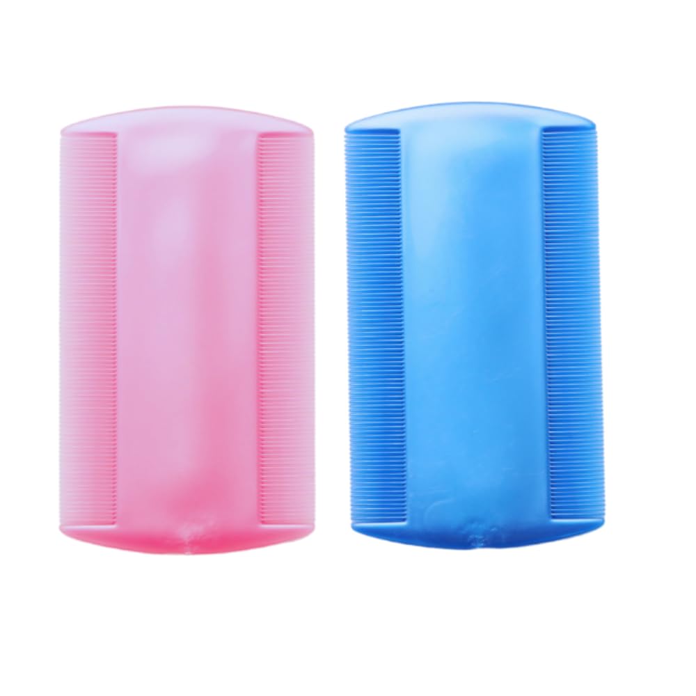 SUKA COMBS Lice and Nits Removal Comb Set, Lice Comb for Women and Kids, Dandruff Remover, Nits Removal Comb for Lice Treatment - Multicolour (Pack Of 2)