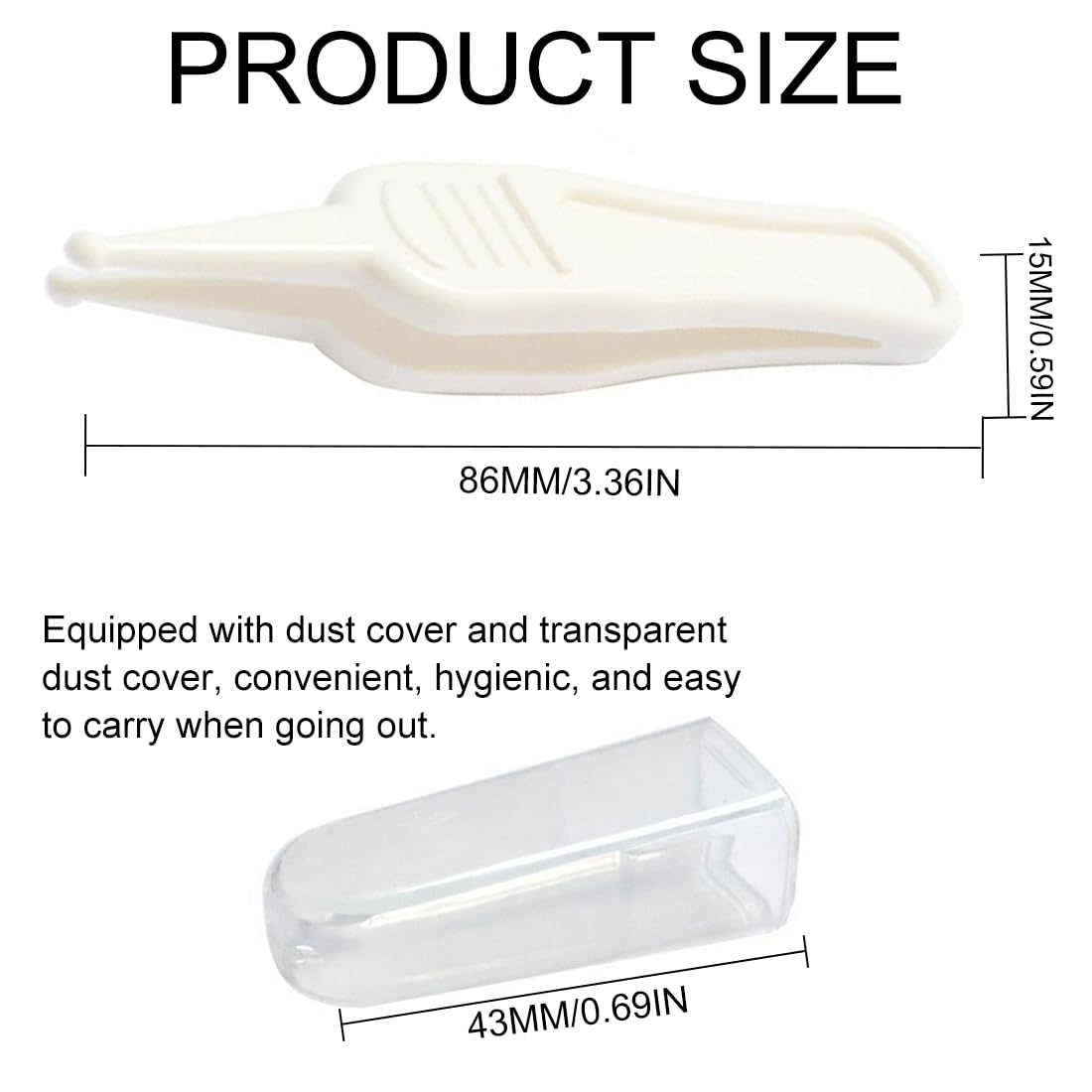 WeddHuis 5 Pcs Sécurité pour Bébé Brucelles, Pince à épiler pour Bébé, Pince à épiler pour Nettoyer, Douce et Sûre