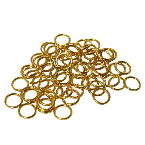 Amazing Drapery Hardware 50 Qty: 3/8" Brass Cord Guide Rings (SEW-ON) for Roman Shades Build/Repair