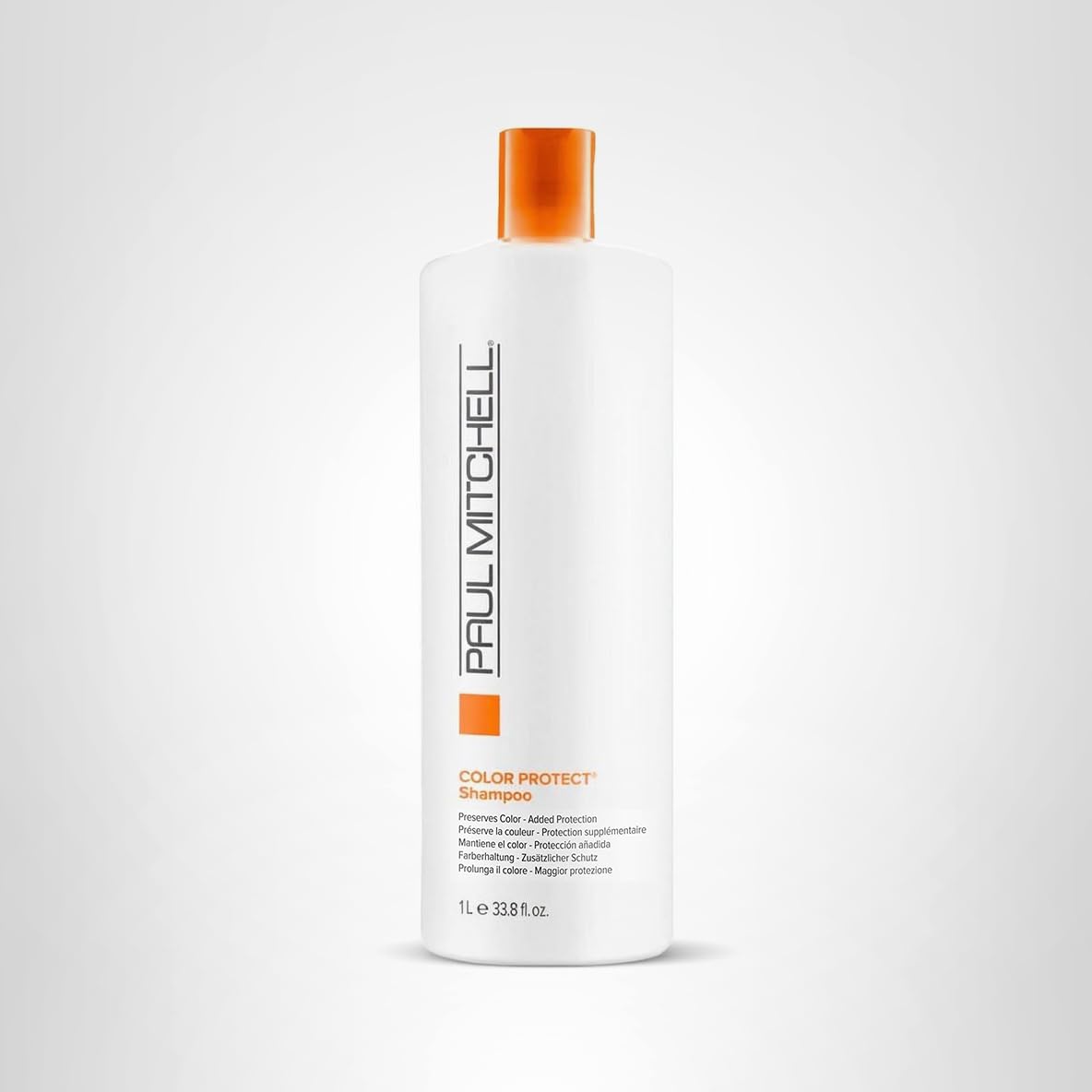 Paul Mitchell Color Protect Shampoo, Prevents Fade + Adds Shine, For Color-Treated Hair: Refreshingly energetic scent with notes of orange, apple and bergamot 33.8 Fl Oz (Pack of 1)