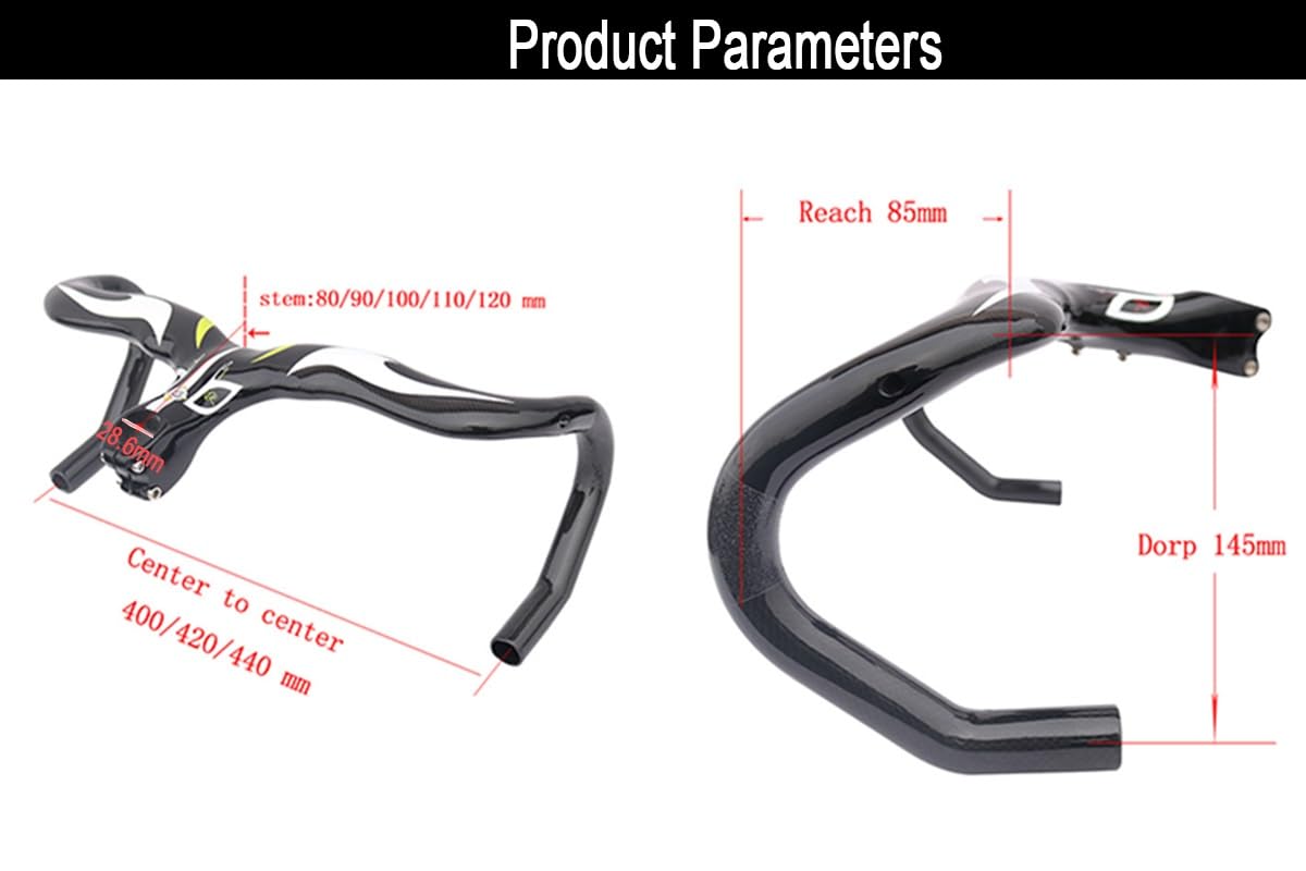 Amazon.co.jp: 自転車用 カーブ ハンドル 幅 400mm 420mm 440mm ロード