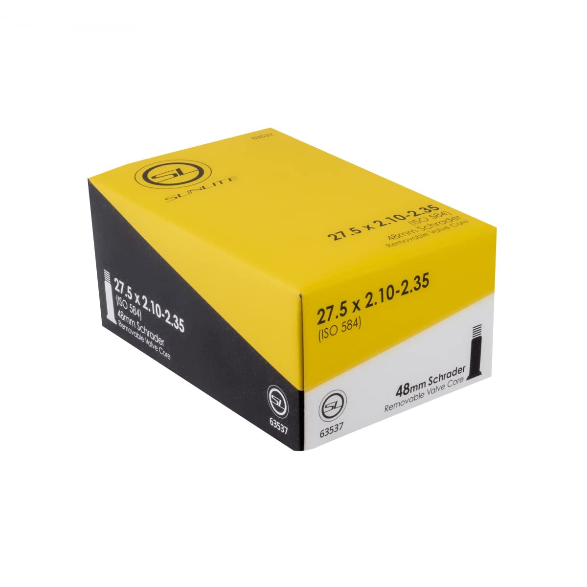 Sunlite Schrader Valve Bicycle Tubes, 27.5 x 2.10-2.35