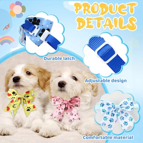 100 Piezas Corbatas para Perro con Collar Ajustable miniatura 4