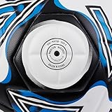 Mitre Delta Football | Highly Durable | Enhanced Accuracy and Consistency, White/Black/Blue, 5 - Image 6