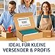 MBC 10-er Versandkarton, Maxibriefkartons faltbar mit Deckel 25x20x10cm - Versandkartons klein - Faltkartons für Warensendung - DHL Größe S - Shipping Boxes