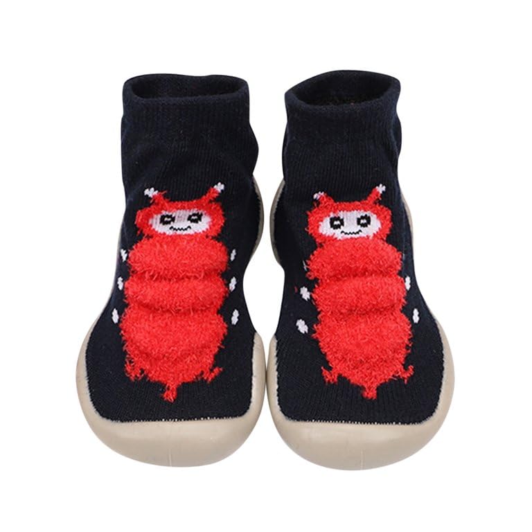 TopiBaaz Unisex Kids Non-Skid Socks Shoes for Baby Boys Girls Anti Skid Running Casual Sneaker Booties for Active Kids Cotton Shoes (22-23,Black) (B0C78556XL) Amazon Price History, Amazon Price Tracker
