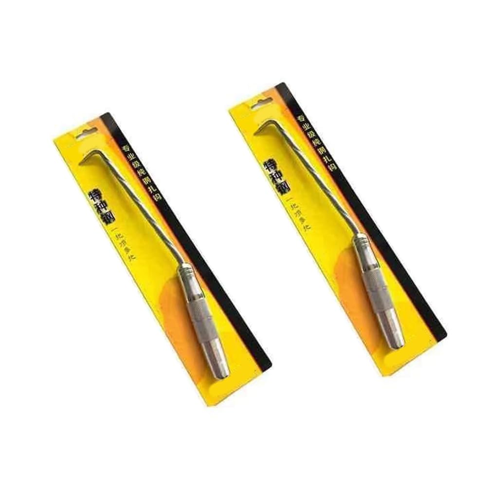 Aundhegrtt As Shown 2Pcs Rebar-Hook Hand Tool For Steel Bar Wire Tying And Knitting In Construction