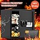 36L Safe tresor feuerfest wasserdicht, Digitaler tresor MitFeuerfest Wasserdicht Geldtasche, LCD-Anzeige, Zahlenschloss, Herausnehmbares Regal und Alarmanlage, Tresor für Zuhause Dokument Bargeld