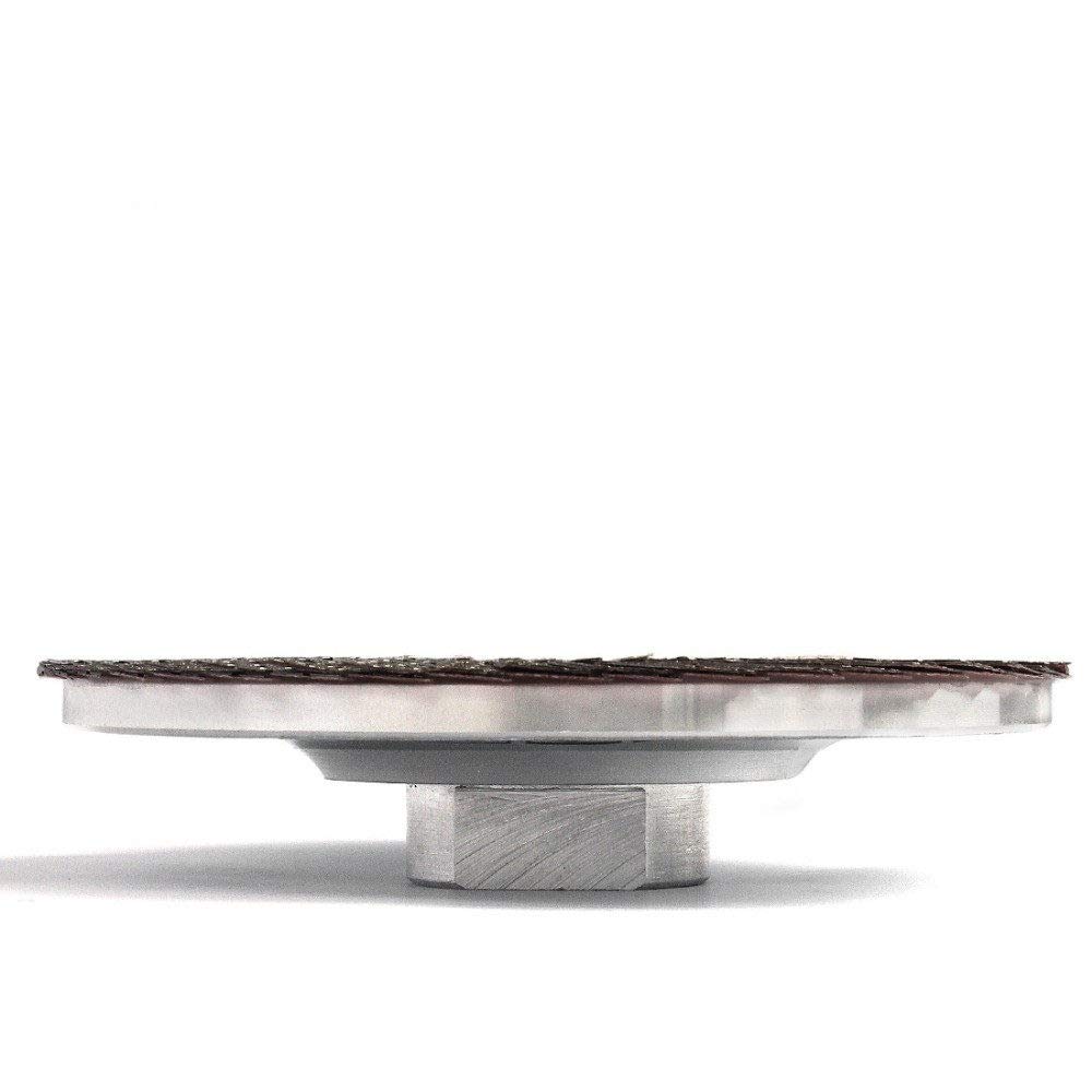 Disco de aleta de diamante 4 pulgadas M14 o 5/8-11 Adaptador de metal de rosca Disco de aleta de muela de esmerilado electrochapado de diamante Herramienta abrasiva, M14,60