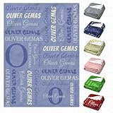 D-Story Personalized Baby Blankets for Baby Boys, Custom Throw Blanket with Baby Name Custom Baptism Kids Blanket for Newborn Girls Baby Gift Personalized Birthday Gifts for Kids