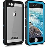 Temdan iPhone SE/5S/5 Waterproof Case with Kickstand Shockproof Waterproof Case for iPhone SE/5S/5
