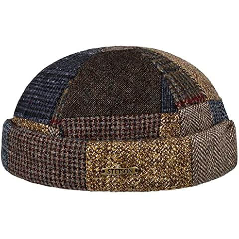 Stetson Mandeo Patchwork Dockermütze Skullcap Wollmütze Dockercap Herren - Made in The EU Docker Cover