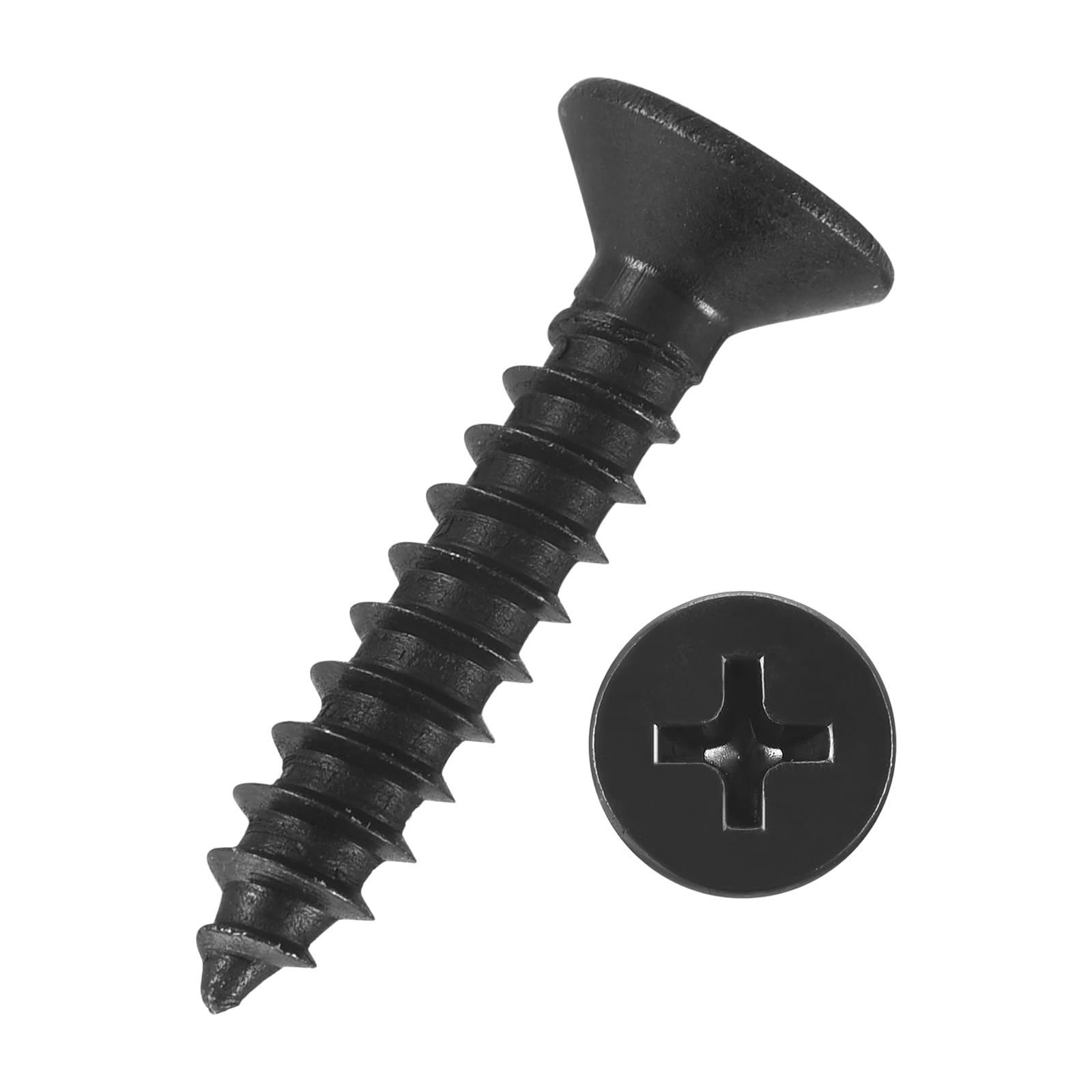 Kozelo 300pcs Phillips Flat Head Wood Screws