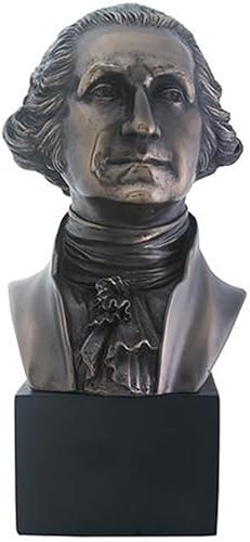 Escultura de busto del presidente de la Cumbre, George Washington, acabado en bronce