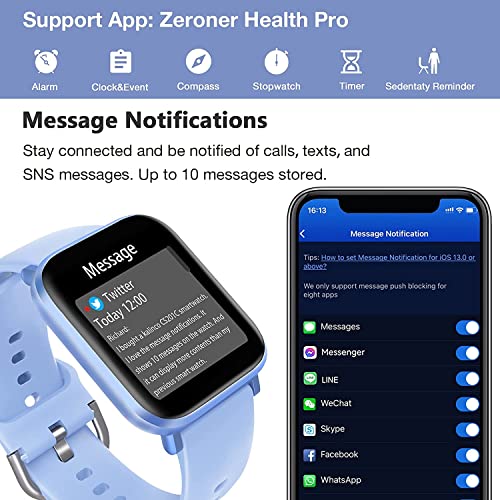 Kalinco Smart Watch For Android Phones Ios, Swim Watch With Heart Rate Monitor Pedometer Calorie Counter, 5Atm Waterproof Fitness Tracker With Sleep Monitor Compass, Smartwatch For Men Women #TOP3