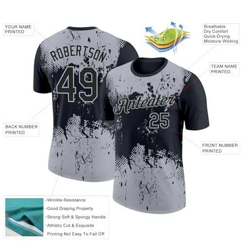 Fanscustom Baseball Tees Men Women Youth Name Number Personalized Fashion Sports T-Shirts Active Uniforms miniatura 2
