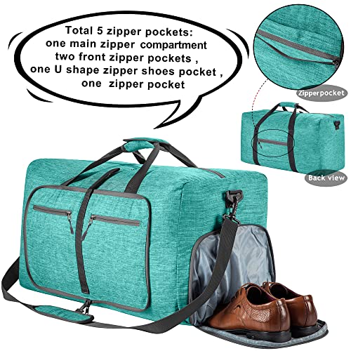 Image of Vomgomfom 65L /85L /115L Foldable Travel Duffle Bag with Shoe Compartment