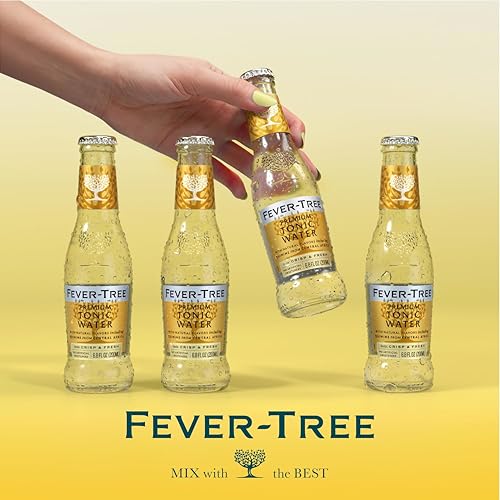 Image of Fever-Tree Tonic Water - Premium Mixer for Cocktails and Mocktails, 6.8 fl oz Bottles, Pack of 24 - Naturally Sourced, Non-GMO