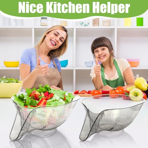 Colador multifuncional 2 piezas para cocina miniatura 7
