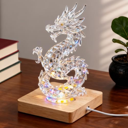 Image of 2pcs LED Wood Light Base for 3D Crystal Glass Art, Resin Art & Acrylic - Square Lighted Lamp Stand Pedestal for Tabletop, Cabinet, Bedside Crystal Sphere Display