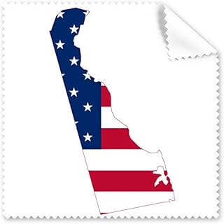 USA Map Stars Stripes Flag Shape Cleaning Cloth Phone Screen Glasses Cleaner 5pcs