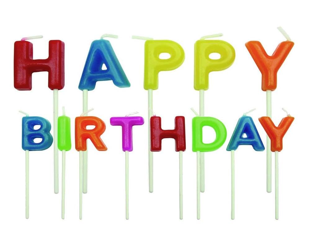PME Happy Birthday Bright Candles, Set of 13