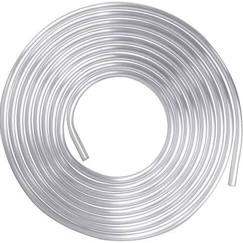 MuHize 1/2 Fuel Line, 25 ft 1/2" Aluminum Tubing, Flexible Metal Fuel Line, Easy to Bend and Corrosion Resistance, Use In Plumbing Fuel Systems, Oil S