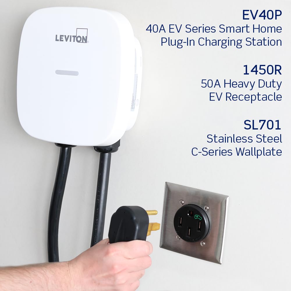Leviton EV Receptacle, NEMA 14-50R, Black | Canadian Tire