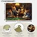 GJXFTPTTBD Dogs Metal tin sign Dogs Playing Pool Wall Decor dog Playing Billiards Wall Art Home Coffee Bar Games Room 12 * 8in