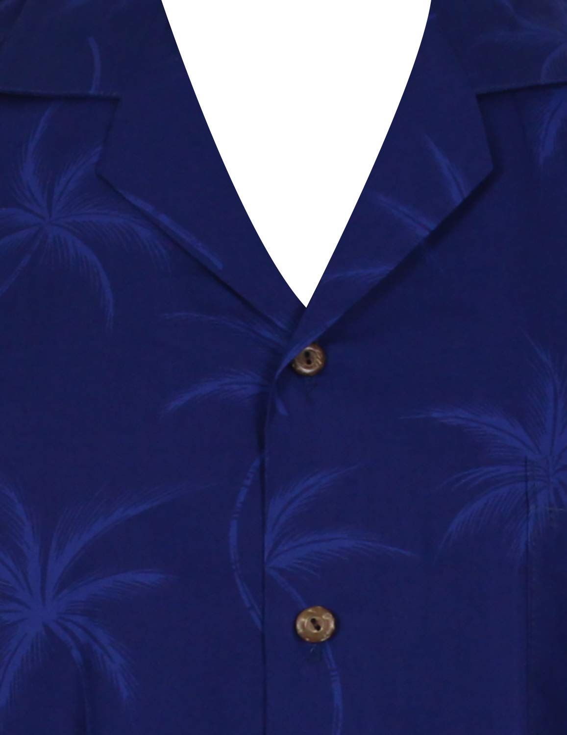 KY's | Chemise hawaïenne Originale | Homme | S - 6XL | Manches Courtes | Poche Avant | Imprimé hawaïen | Feuilles de Palmier | Plusieurs Couleurs
